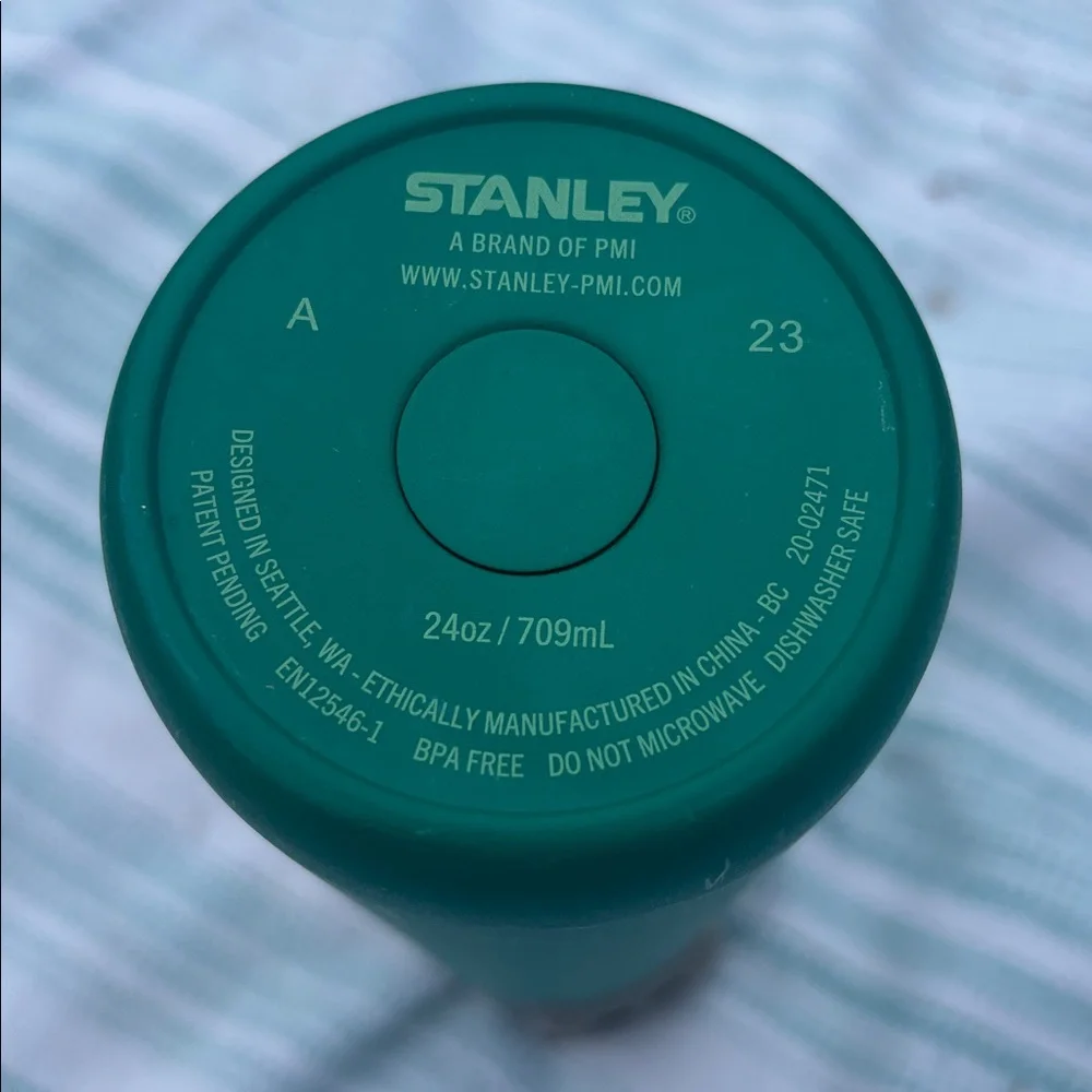 Stanley Green Stainless Steel Bottle with Light Green Logo - Picture 3 of 6